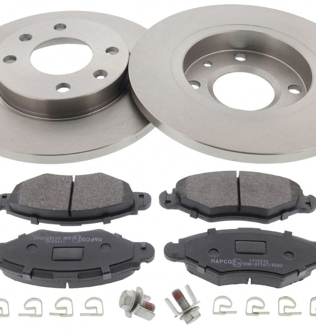 Front Brake Discs Pads Kit For CITROEN XSARA, PEUGEOT 206 306
