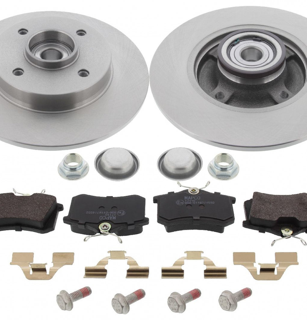 Rear Brake Discs Pads Kit For CITROEN C4, PEUGEOT 307