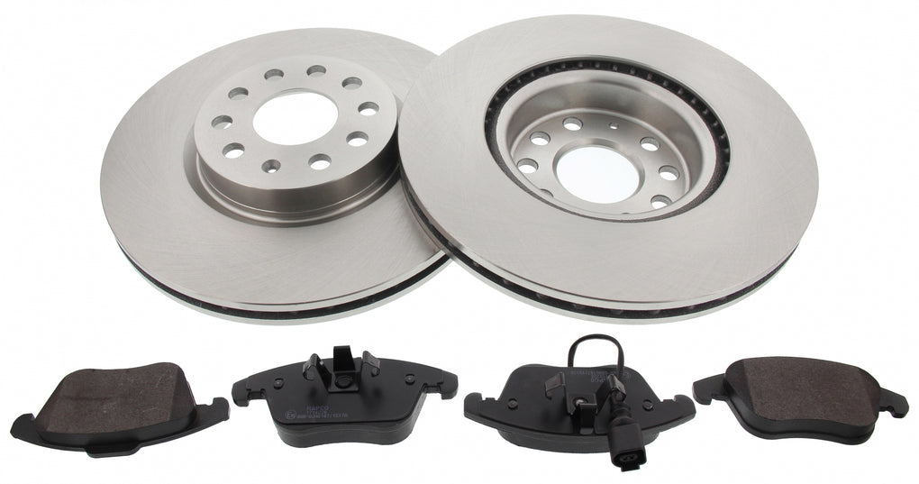 Front Brake Discs Pads Kit For AUDI Q3 SEAT ALHAMBRA VW SHARAN, TIGUAN