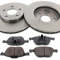 Front Brake Discs Pads Kit For FORD C-MAX, FOCUS, VOLVO C30, C70, V40