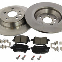 Rear Brake Discs Pads Kit For FORD GALAXY, S-MAX, LAND ROVER RANGE ROVER EVOQUE