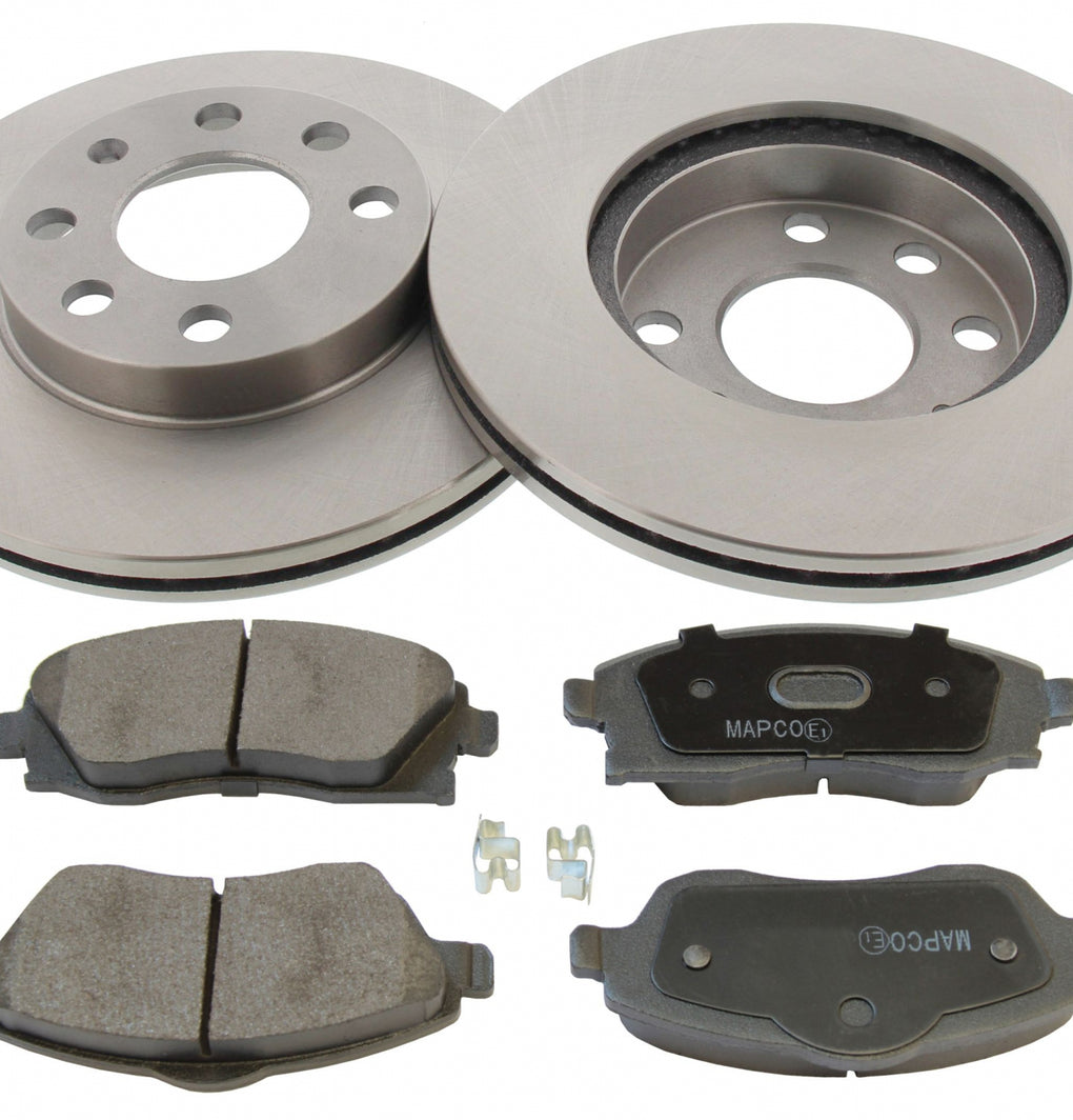 Front Brake Discs Pads Kit For VAUXHALL CORSA, CORSAVAN