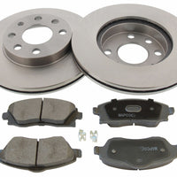 Front Brake Discs Pads Kit For VAUXHALL CORSA, CORSAVAN