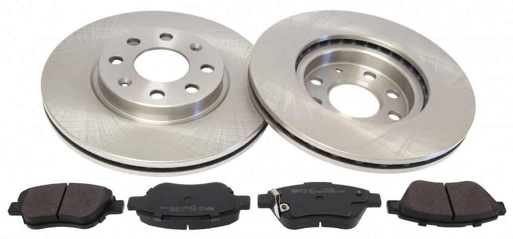 Front Brake Discs Pads Kit For VAUXHALL CORSA, CORSAVAN, ADAM