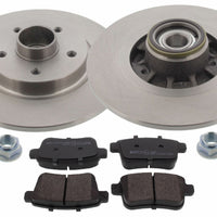 Rear Brake Discs Pads Kit For MERCEDES-BENZ CITAN, RENAULT KANGOO / GRAND KANGOO
