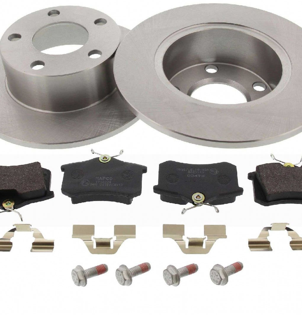 Rear Brake Discs Pads Kit For AUDI A6 C5, SKODA SUPERB VW PASSAT B5