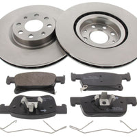 Front Brake Discs Pads Kit For VAUXHALL CORSA, CORSAVAN, ADAM