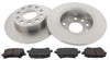 Rear Brake Discs Pads Kit For AUDI A3, SEAT TOLEDO, ALTEA, SKODA OCTAVIA, YETI, VW CADDY, GOLF, SCIROCCO