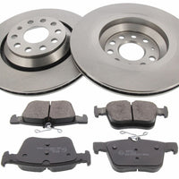 Rear Brake Discs Pads Kit For AUDI A3, TT, SEAT LEON, SKODA SUPERB, VW ARTEON, GOLF, PASSAT, TIGUAN