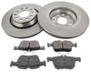 Rear Brake Discs Pads Kit For AUDI A3, TT, SEAT LEON, SKODA SUPERB, VW ARTEON, GOLF, PASSAT, TIGUAN