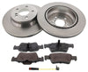 Rear Brake Discs Pads Kit For MERCEDES-BENZ CLS, E-CLASS