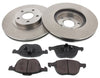 Front Brake Discs Pads Kit For FORD C-MAX, FOCUS, GRAND C-MAX, TRANSIT, VOLVO C30, V40