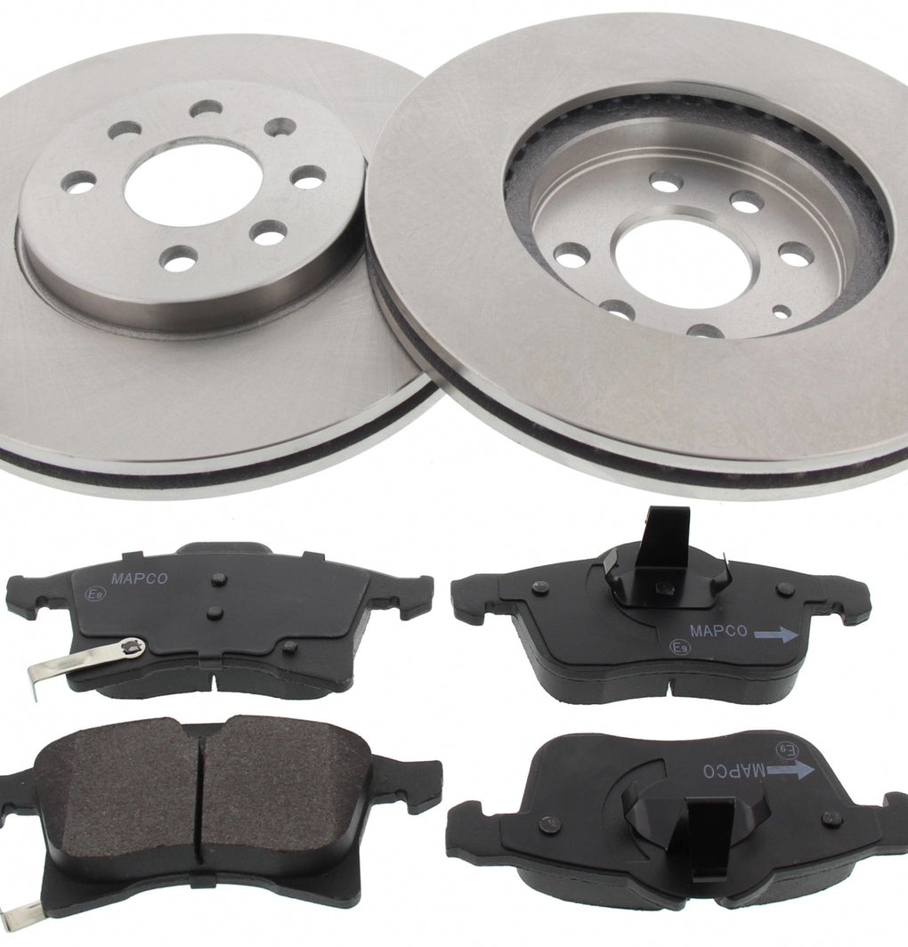 Front Brake Discs Pads Kit For VAUXHALL ASTRA, MERIVA, COMBO