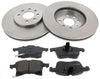 Front Brake Discs Pads Kit For VAUXHALL ASTRA, MERIVA, COMBO