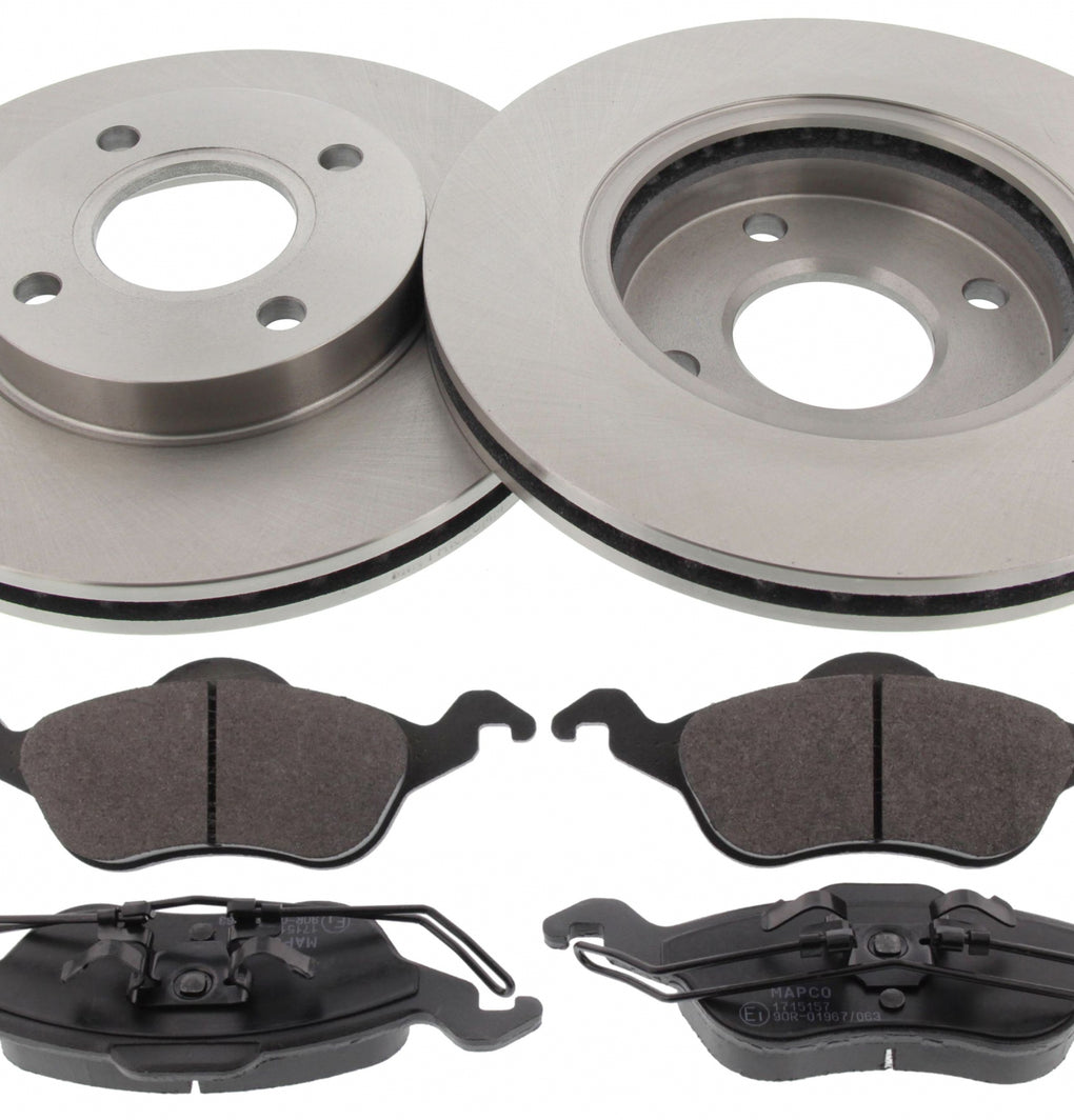 Front Brake Discs Pads Kit For FORD FOCUS I