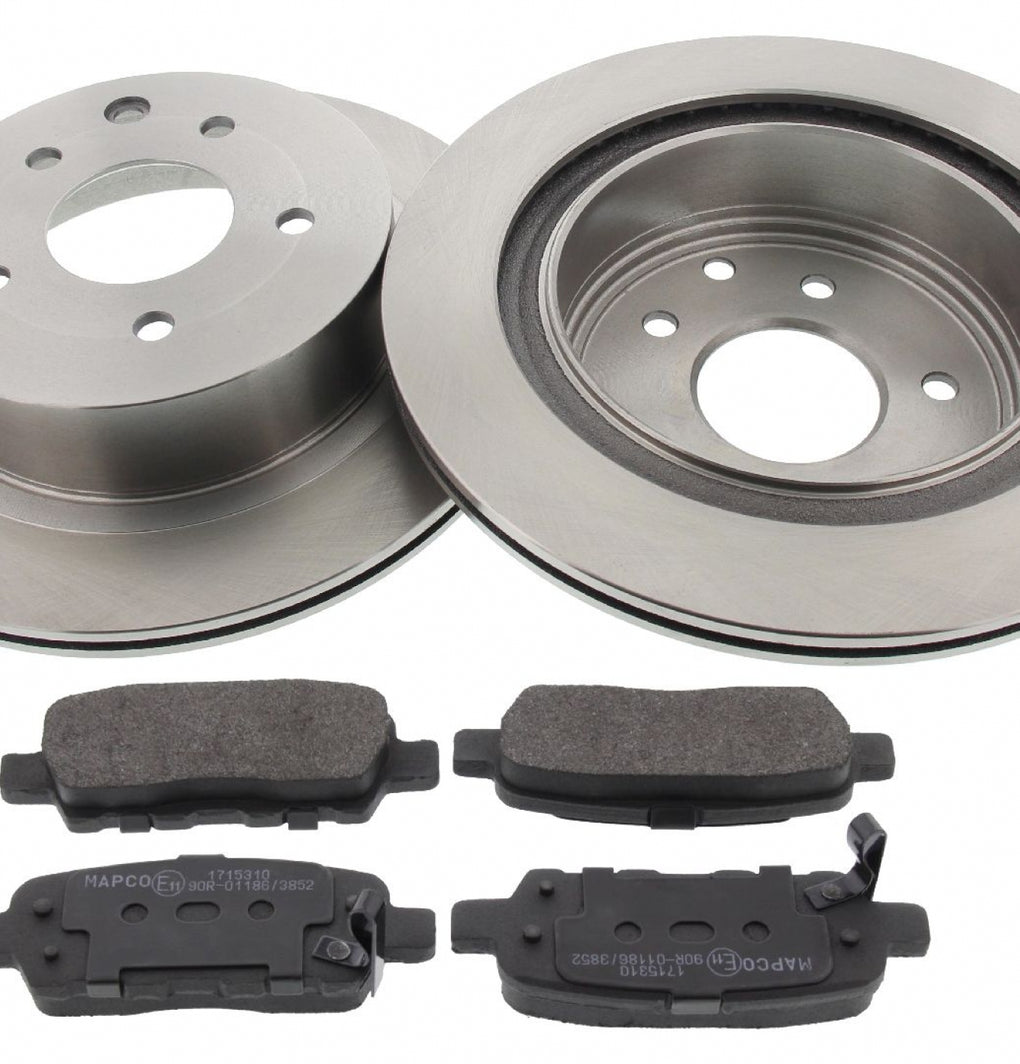 Rear Brake Discs Pads Kit For NISSAN QASHQAI, X-TRAIL, LEAF, RENAULT KOLEOS