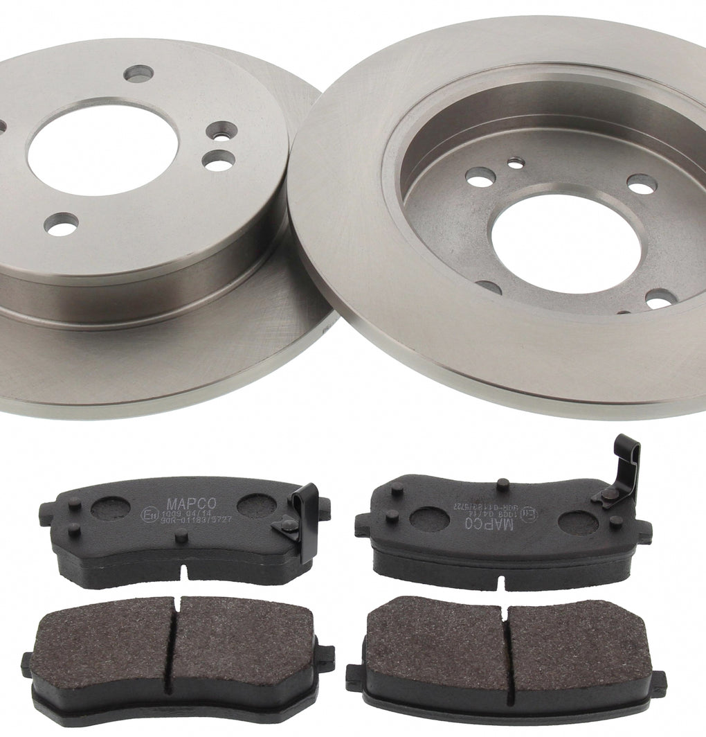 Rear Brake Discs Pads Kit For HYUNDAI i10, KIA PICANTO