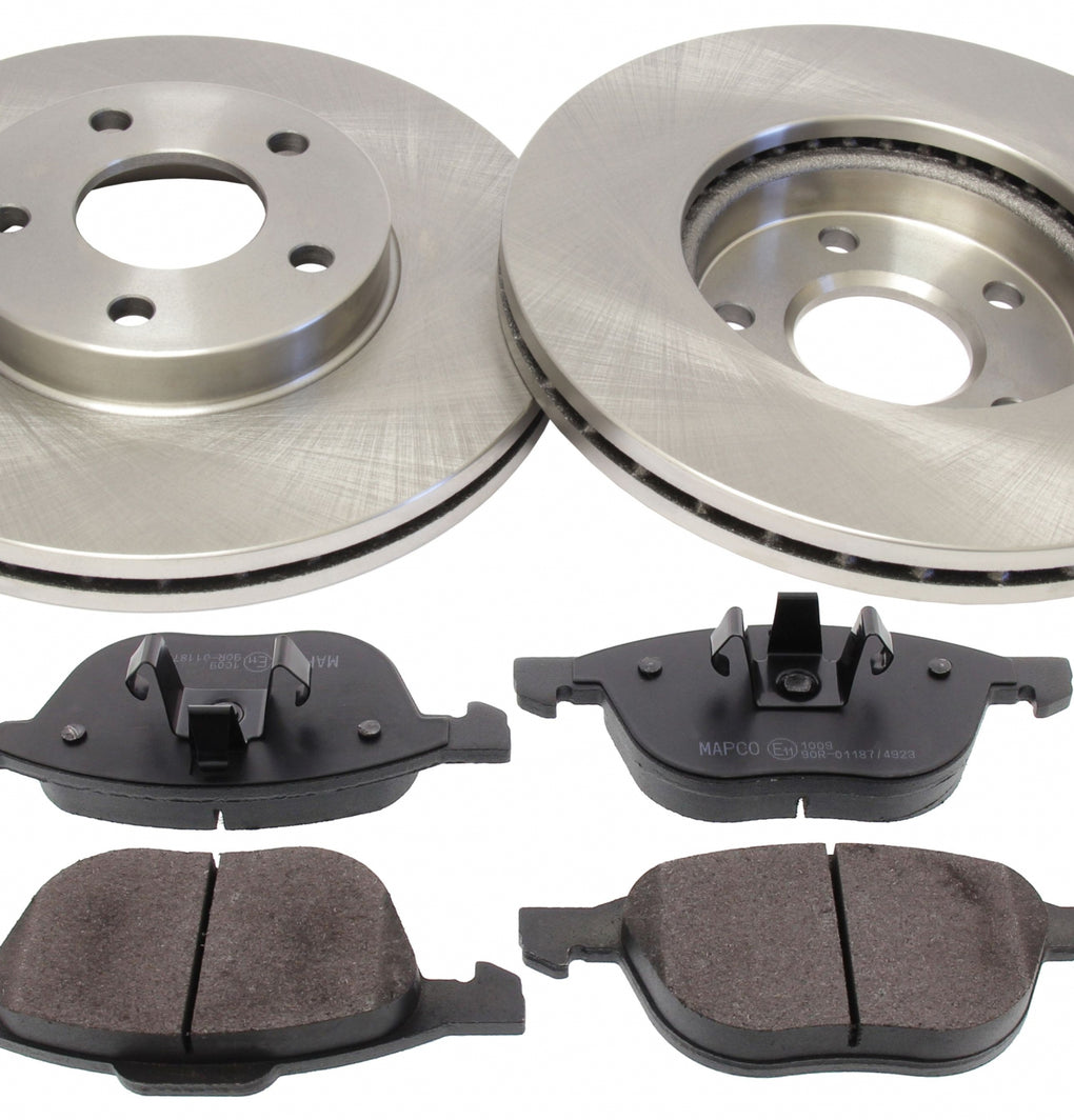 Front Brake Discs Pads Kit For FORD C-MAX, FOCUS , VOLVO C30, C70
