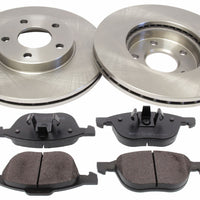 Front Brake Discs Pads Kit For FORD C-MAX, FOCUS , VOLVO C30, C70