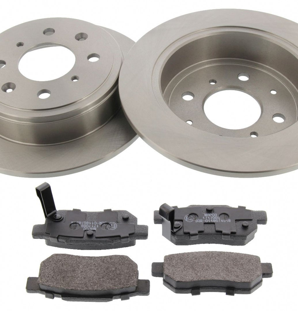 Rear Brake Discs Pads Kit For HONDA ACCORD, CIVIC, PRELUDE, MG ZR 105 120 ROVER 200 25 400 45