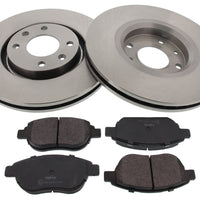 Front Brake Discs Pads Kit For CITROEN BERLINGO, C3, C4, XSARA, PEUGEOT 1007 206 207 307 PARTNER