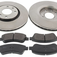 Front Brake Discs Pads Kit For CITROEN BERLINGO, C3, C4, DS3, XSARA, PEUGEOT 2008 206 207 307 PARTNER