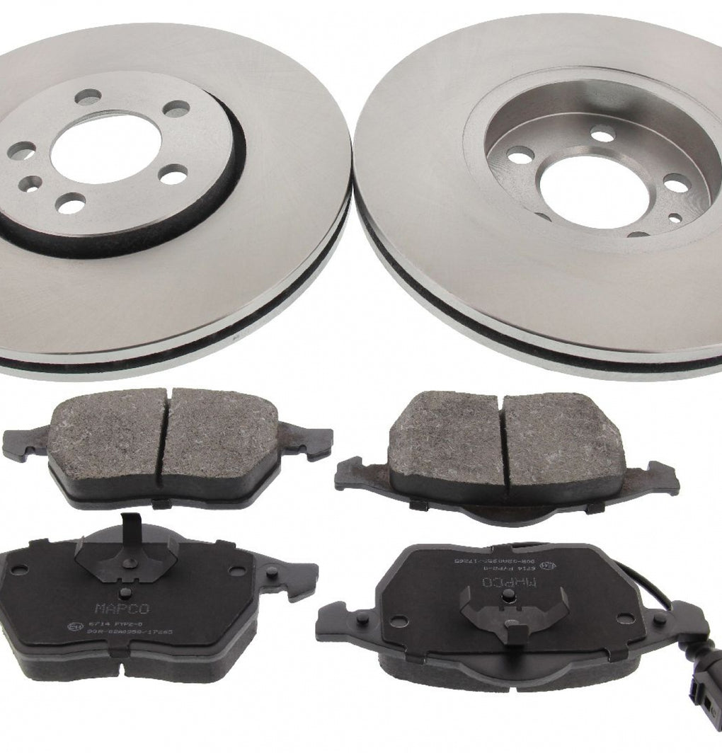Front Brake Discs Pads Kit For AUDI A3, SEAT IBIZA, LEON,TOLEDO, SKODA OCTAVIA, VW BORA, GOLF, NEW BEETLE, POLO
