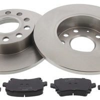 Rear Brake Discs Pads Kit For AUDI A3, SEAT TOLEDO, ALTEA, SKODA OCTAVIA, SUPERB, VW CADDY, GOLF, SCIROCCO, JETTA