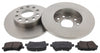 Rear Brake Discs Pads Kit For AUDI A3, SEAT TOLEDO, ALTEA, SKODA OCTAVIA, SUPERB, VW CADDY, GOLF, SCIROCCO, JETTA