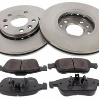 Front Brake Discs Pads Kit For DACIA DUSTER, RENAULT FLUENCE, MEGANE, SCENIC